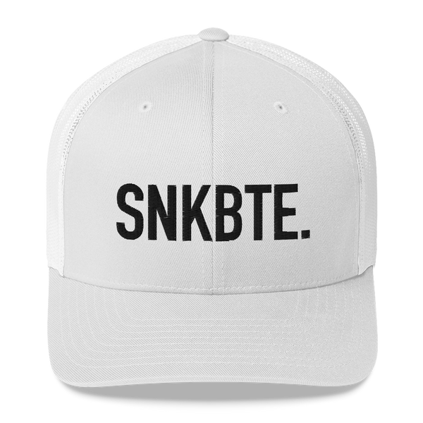 SNKBTE Classic Trucker Cap - White